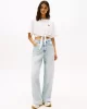 Tommy Jeans TJW REG WAIST TIE BADGE TEE EXT Kadın  Crop DW0DW20321YBL