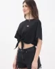 Tommy Jeans TJW REG WAIST TIE BADGE TEE EXT Kadın  Crop DW0DW20321BDS