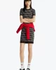 Tommy Jeans TJW SCRIPT AOP SWEATER DRESS Kadın siyah Elbise DW0DW194780GM