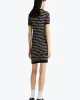 Tommy Jeans TJW SCRIPT AOP SWEATER DRESS Kadın siyah Elbise DW0DW194780GM
