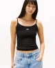 Tommy Jeans TJW SCRIPT STRAPPY TOP Kadın  Atlet DW0DW20241BDS