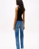 Tommy Jeans TJW SLIM BUTTON TANK Kadın siyah Atlet DW0DW19492BDS
