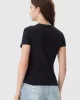 Tommy Jeans TJW SLIM TONAL LINEAR TEE EXT Kadın  T-shirt DW0DW20315BDS
