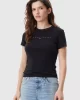Tommy Jeans TJW SLIM TONAL LINEAR TEE EXT Kadın  T-shirt DW0DW20315BDS