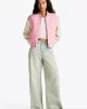 Tommy Jeans TJW WOOL VARSITY JACKET EXT Kadın pembe Ceket DW0DW19320TPF