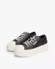 Tommy Hilfiger Kadın Deri Kontrast Dikişli Platform Sneaker