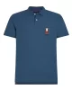 Tommy Hilfiger Erkek Dikey Bayrak Polo Yaka  Mavi T-Shirt