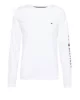 Tommy Hilfiger TOMMY LOGO LONG SLEEVE TEE Erkek beyaz Sweatshirt MW0MW09096YBR
