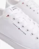Tommy  Hilfiger Erkek Beyaz Logolu Sneaker
