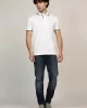 Tommy Hilfiger MERCERISED UNDERCOLLAR REG POLO Erkek beyaz T-shirt MW0MW37514YBR