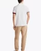 Tommy Hilfiger FLAG CUFF SLIM POLO Erkek Beyaz T-shirt MW0MW37518YBR