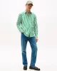 Tommy Hilfiger Erkek Flex Poplin Bold Yeşil  Gömlek MW0MW394510CD