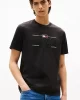 Tommy Hilfiger Erkek İkonik Hilfiger Siyah T-shirt MW0MW39585BDS