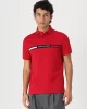 Tommy Hilfiger HILFIGER CHEST INSERT REG POLO Erkek kırmızı T-shirt MW0MW38130XLD