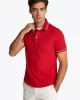 Tommy Hilfiger Erkek Kırmızı Polo Yaka Logolu T-Shirt