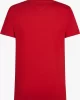 Tommy Hilfiger TOMMY LOGO TEE Erkek kırmızı T-shirt MW0MW11797XLD