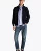 Tommy Hilfiger ESSENTIAL TERRY ZT STAND COLLAR Erkek lacivert Ceket MW0MW38084DW5