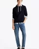Tommy Hilfiger ESSENTIAL TERRY HOODY Erkek MAVİ Sweatshirt MW0MW37235DW5
