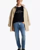 Tommy Hilfiger BIG HILFIGER TEE Erkek lacivert T-shirt MW0MW37448DW5