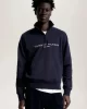Tommy Hilfiger TOMMY LOGO MOCKNECK Erkek MAVİ Sweatshirt MW0MW20954DW5