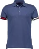Tommy Hilfiger FLAG CUFF SLIM POLO Erkek mavi T-shirt MW0MW37518DV1