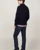 Tommy Hilfiger STRUCTURE ZIP MOCK Erkek Mavi Sweatshirt MW0MW36527DW5