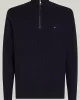 Tommy Hilfiger STRUCTURE ZIP MOCK Erkek Mavi Sweatshirt MW0MW36527DW5