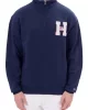 Tommy  Jeans  Erkek Lacivert  Fermuarlı Sweatshirt