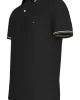 Tommy Hilfiger TIPPED SLIM FIT POLO Erkek siyah T-shirt MW0MW37346BDS