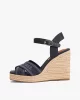 Tommy Hilfiger Kadın Lacivert Yüksek Taban Espadril Sandalet
