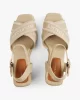 Tommy Hilfiger TOMMY HILFIGER ESPAD HIGH WEDGE Kadın  Sandalet FW0FW08668ACC
