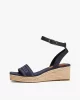 Tommy Hilfiger Orta Taban Lacivert Espadil Sandalet