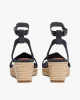 Tommy Hilfiger Orta Taban Lacivert Espadil Sandalet