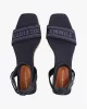 Tommy Hilfiger Orta Taban Lacivert Espadil Sandalet