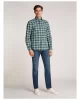 Tommy Hilfiger FLEX POPLIN PLAID SMALL RF SHIRT Erkek Yeşil Gömlek MW0MW375570H7