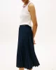 Tommy Hilfiger FLUID PLEATED PULL ON MIDI SKIRT Kadın Mavi Etek WW0WW43886C1G