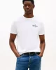 Tommy Hilfiger HILFIGER STACK TEE Erkek Beyaz T-shirt MW0MW39355YBR