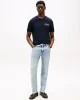 Tommy Hilfiger HILFIGER STACK TEE Erkek Mavi T-shirt MW0MW39355DW5
