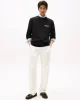 Tommy Hilfiger HILFIGER STACKED SWEATSHIRTS Erkek Siyah Kazak MW0MW39376BDS
