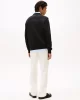 Tommy Hilfiger HILFIGER STACKED SWEATSHIRTS Erkek Siyah Kazak MW0MW39376BDS