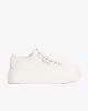 Tommy Hilfiger Kadın Bej Platform Tabanlı Kanvas Sneaker