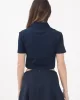 Tommy Jeans TJW CRP BADGE SS POLO Kadın beyaz Crop DW0DW21363C1G