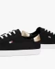 Tommy Hilfiger Kadın Canvas Metalik  Siyah Sneaker