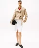 Tommy Hilfiger COTTON CROP TRENCH Kadın  Trençkot WW0WW43933AEG