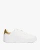 Tommy Hilfiger Kadın Klasik Platformlu Kort Tarzı Gold Sneaker FW0FW087560HT
