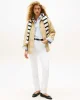 Tommy Hilfiger Kadın Pamuklu Naylon Normal Kesim Bej Safari  Ceket WW0WW45620AEX