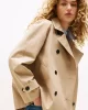 Tommy Hilfiger Kadın Pamuklu Normal Kesim Kısa Bej Mont WW0WW45618AEG
