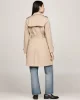 Tommy Hilfiger COTTON DB SLIM FIT TRENCH Kadın  Trençkot WW0WW42133AEG