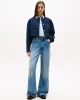 Tommy Hilfiger Kadın Punto Kumaş Kısa Mavi Blazer Ceket WW0WW46519C1G