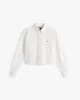 Tommy Jeans TJW CRP RLX POPLIN SHIRT Kadın beyaz Gömlek DW0DW19354YBL